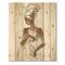Designart - African American Woman Portraits - Modern Print on Natural Pine Wood